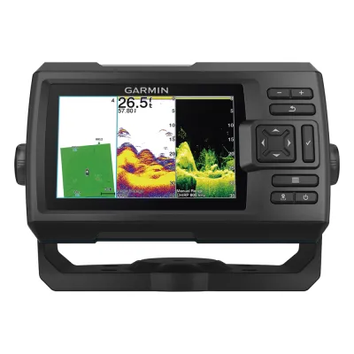 Ecosonda STRIKER Vivid 5cv / Pantalla WVGA a Color 5.0" / Resolución 800 x 480 Píxeles / GPS Integrado / Sonda CHIRP Tradicional y ClearVü / 500 W (RMS) / Quickdraw Contours / Transductor GT20 Incluido / IPX7