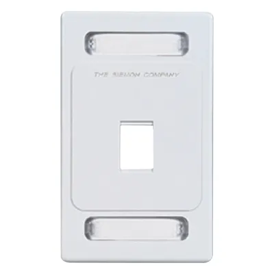 Placa de Pared Keystone de 1 Salida, Color Blanco, para Jacks Keystone Z-MAX y MAX