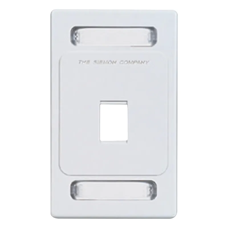 Placa de Pared Keystone de 1 Salida, Color Blanco, para Jacks Keystone Z-MAX y MAX