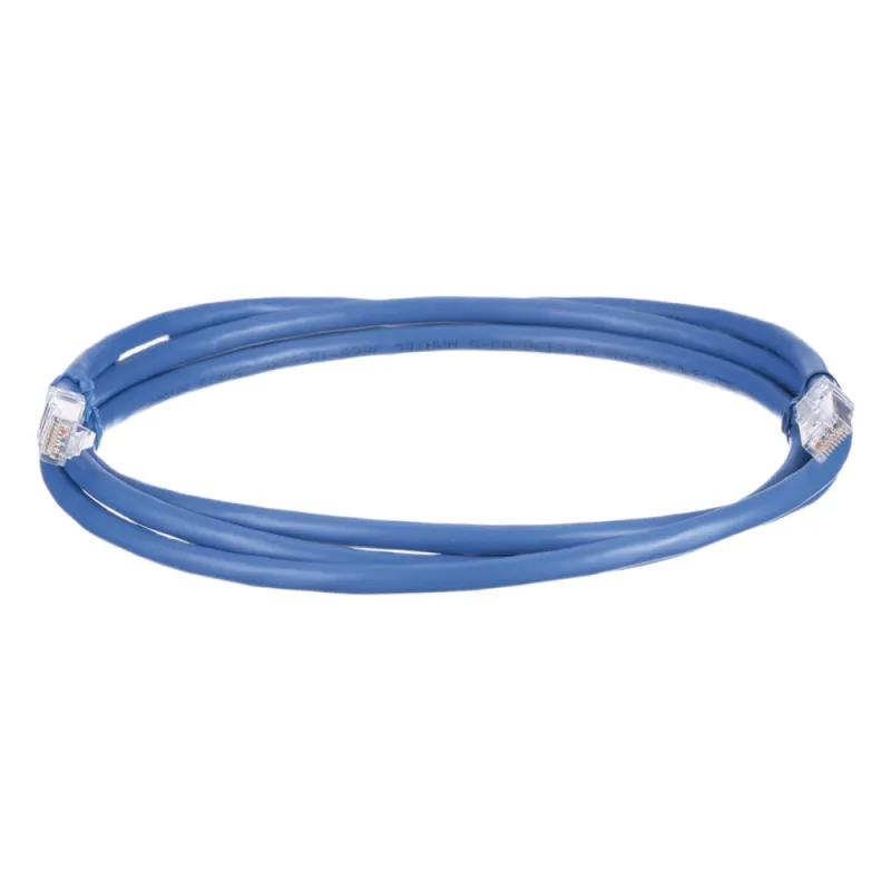 Cable de Parcheo UTP, Cat6A, 24 AWG, CM, Color Azul, 0.91 Metros (3 Pies)