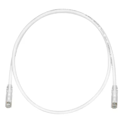 Cable de Parcheo TX6, UTP Cat6, 24 AWG, CM, Color Blanco Mate, 4.57 Metros (15 Pies)
