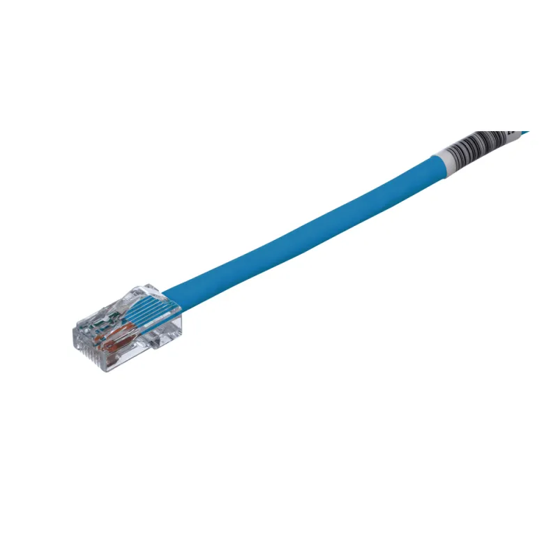 Cable de Parcheo TX5, UTP Cat5e, 24 AWG, CM, Color Azul, 0.3 Metros (1 Pie)