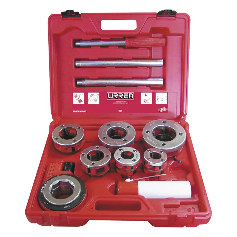 Juego de Tarraja de dados para tubo 1/2" - 2" NPT 9 piezas