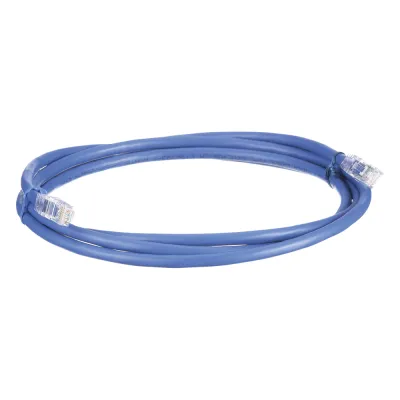 Cable de Parcheo UTP, Cat6A, 24 AWG, CM, Color Azul, 2.13 Metros (7 Pies)