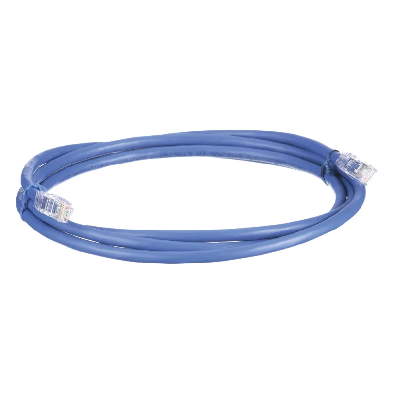 Cable de Parcheo UTP, Cat6A, 24 AWG, CM, Color Azul, 2.13 Metros (7 Pies)