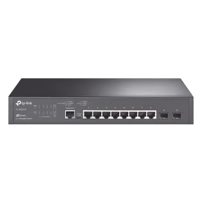 Switch JetStream SDN Administrable 8 puertos 10/100/1000 Mbps + 2 puertos SFP, administración centralizada OMADA SDN