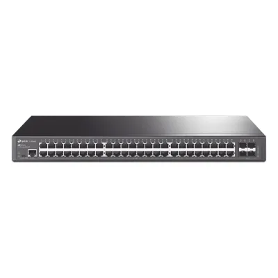 Switch Omada SDN Administrable / 48 puertos Gigabit y 4 puertos SFP / Funciones sFlow, QinQ y QoS / Administración centralizada OMADA