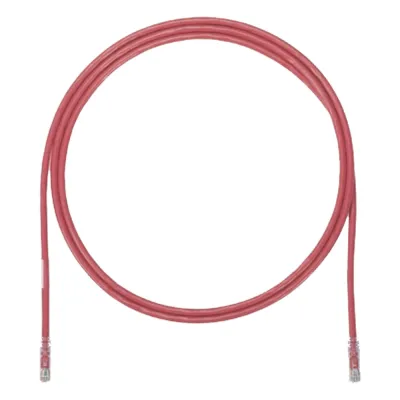 Cable de Parcheo UTP, Cat6A, 24 AWG, CM, Color Rojo, 5.18 Metros (17 Pies)