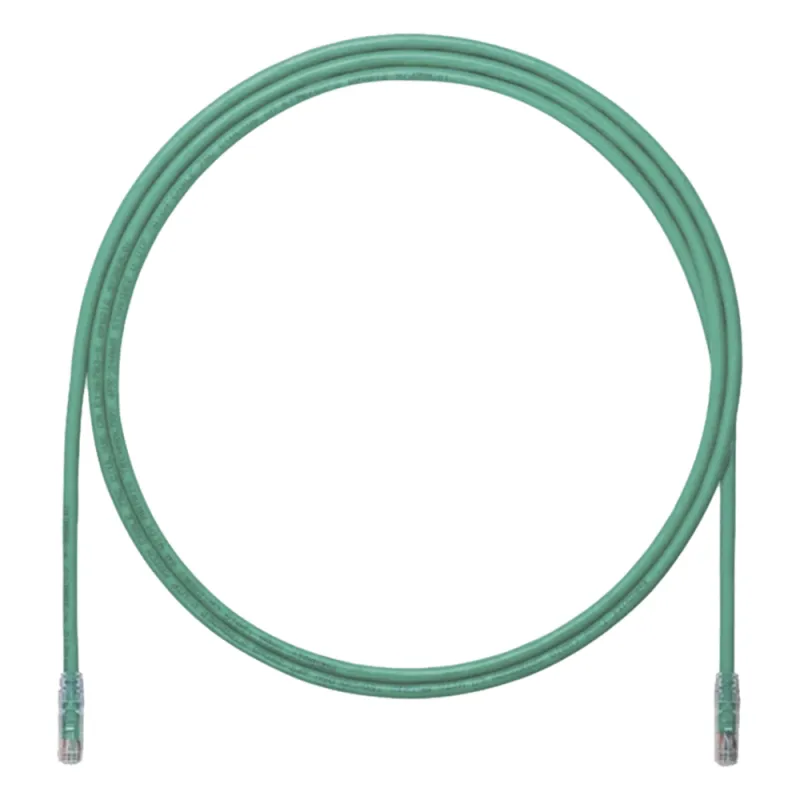 Cable de Parcheo UTP, Cat6A, 24 AWG, CM, Color Verde, 6.1 Metros (20 Pies)