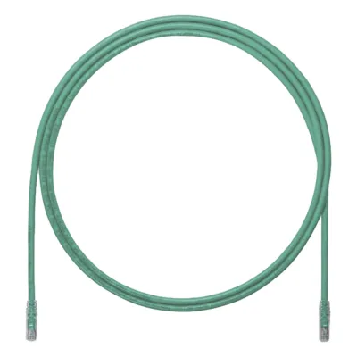 Cable de Parcheo UTP, Cat6A, 24 AWG, CM, Color Verde, 0.61 Metros (2 Pies)