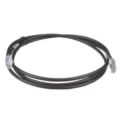 Cable de Parcheo UTP, Cat6A, 24 AWG, CM, Color Negro, 1.52 Metros (5 Pies)