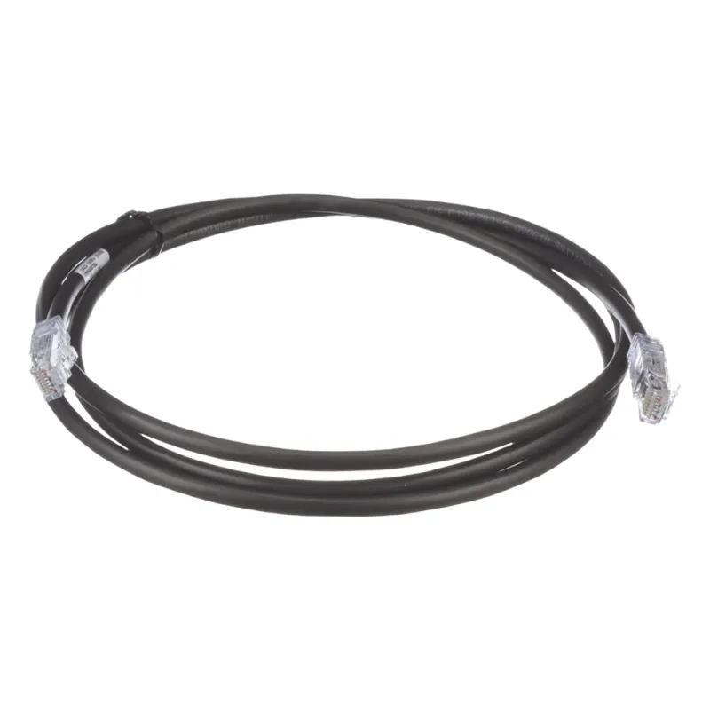 Cable de Parcheo UTP, Cat6A, 24 AWG, CM, Color Negro, 1.52 Metros (5 Pies)