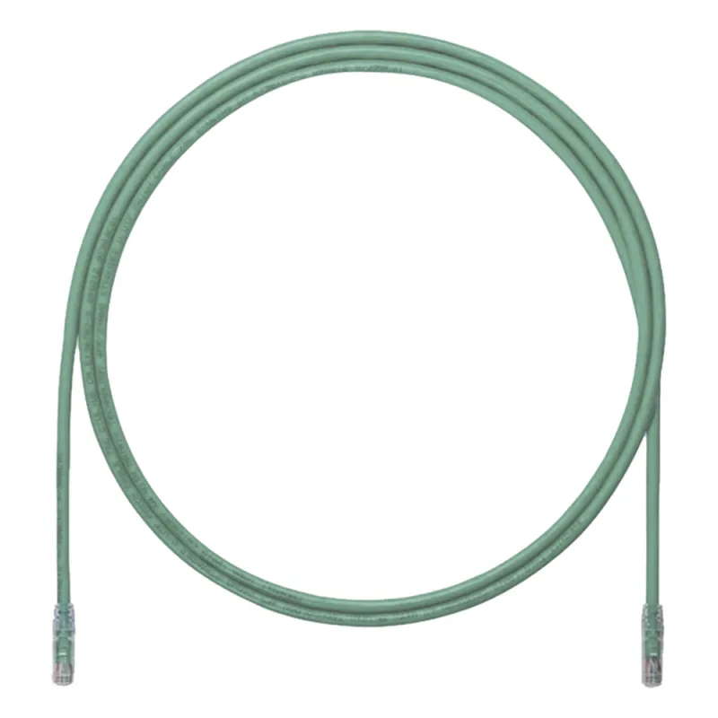 Cable de Parcheo UTP, Cat6A, 24 AWG, CM, Color Verde, 1.52 Metros (5 Pies)