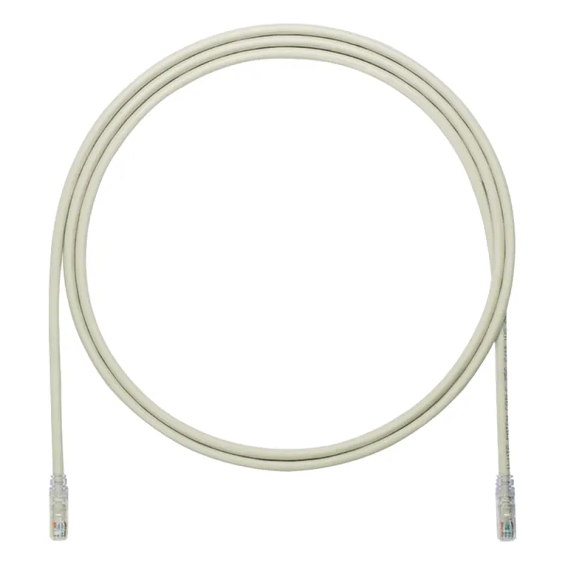 Cable de Parcheo UTP, Cat6A, 24 AWG, CM, Color Gris, 2.13 Metros (7 Pies)