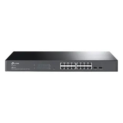 Switch Omada SDN Administrable / 16 puertos Gigabit y 2 puertos SFP / Funciones sFlow, QinQ y QoS / Administración centralizada OMADA
