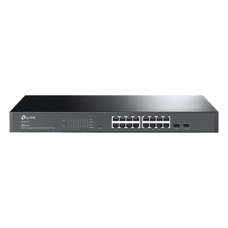 Switch Omada SDN Administrable / 16 puertos Gigabit y 2 puertos SFP / Funciones sFlow, QinQ y QoS / Administración centralizada OMADA
