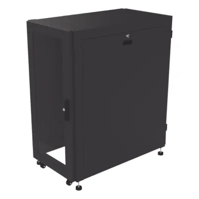 Gabinete Profesional para Telecomunicaciones de 24UR, 600 mm de Ancho x 1000 mm de Profundidad, Se envía el Gabinete Armado.