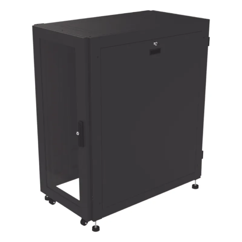 Gabinete Profesional para Telecomunicaciones de 24UR, 600 mm de Ancho x 1000 mm de Profundidad, Se envía el Gabinete Armado.