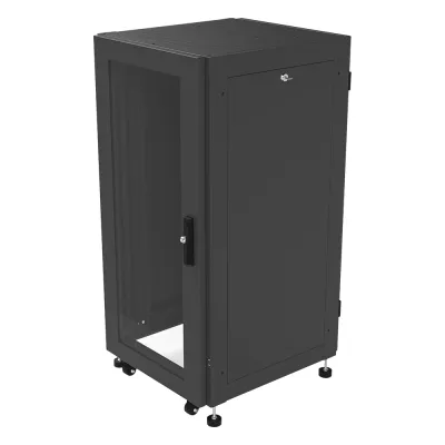 Gabinete Profesional para Telecomunicaciones de 19in, Instalación a Piso, 24UR, 600 mm Profundidad, Se envía el Gabinete Armado.