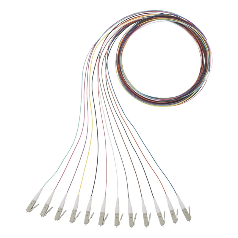 Kit de 12 Pigtails NetKey con Conector LC, Multimodo 50/125 OM4, 900um, de 1 Metro (3.28 Pies)