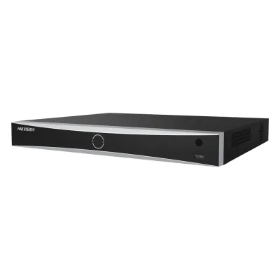 (ACUSENSE / Evita Falsas Alarmas) NVR 12 Megapixel (4K) / Reconocimiento Facial / 8 Canales IP / Base de Datos / 8 Puertos PoE+ / 2 Bahías de Disco Duro / Switch PoE 300 mts Modo Extendido