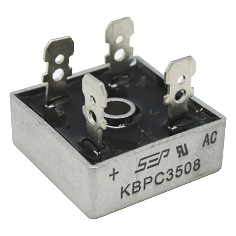 Puente de Diodos Rectificador, 35A, 800 PIV, 29 x 29 mm.
