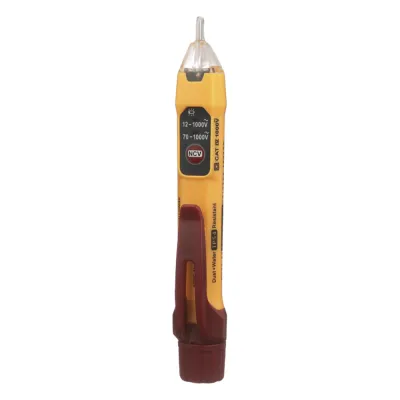 Detector de Voltaje sin Contacto tipo Lápiz, de Doble Rango de 12 a 1000 V CA o de 70 a 1000 V CA.