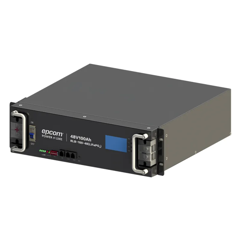 Batería de Litio de 4.8 Kwh, 48 Vcc, 100 Ah, 3U de Montaje en Rack con Pantalla de Monitoreo Local LCD