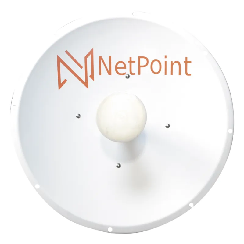Antena Direccional / 3 ft / 4.9-6.4 GHz / Ganancia 34 dBi / SLANT de 45 ° y 90° / Incluye Jumpers con conector N-Macho a RSMA / montaje incluido.