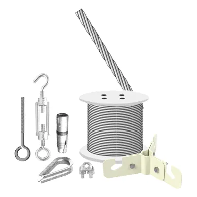 Kit de Sujeción de Mástil de 3 Metros a Piso de Concreto.
