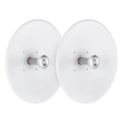 Paquete de 2 antenas UltraDish de 27.5 dBi, conector tipo Twistport y montaje innovador, 5180 - 6775 MHz