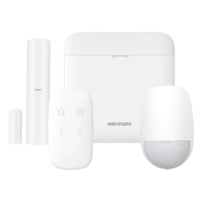 (AX PRO) KIT de Alarma AX PRO / Incluye: 1 Hub con bateria de respaldo / 1 Sensor PIR / 1 Contacto Magnético / 1 Control Remoto / WiFi / Compatible con Hik-Connect P2P