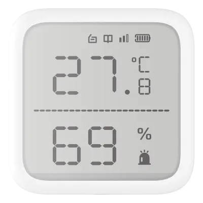 (AX PRO) Detector de Temperatura y Detector de Humedad Inalámbrico / 2.7" de Tamaño / Uso en Interior / Rango de Detección desde -35°C hasta 99°C