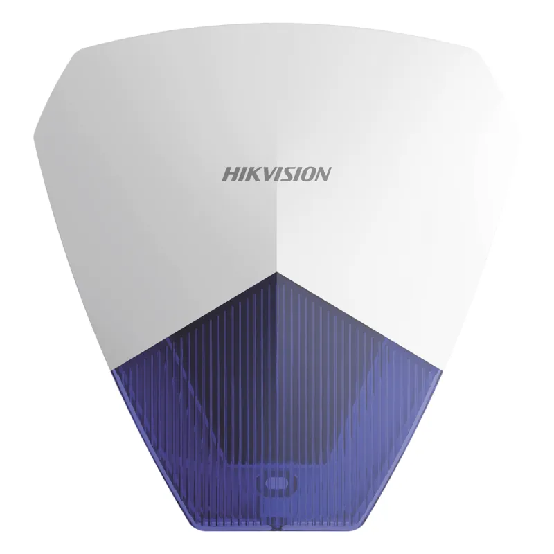 Sirena Estrobo Cableada Hikvision DS-PS1-B / 105 dB / LED Azul / IP54 / Compatible con Cualquier Panel de Alarma