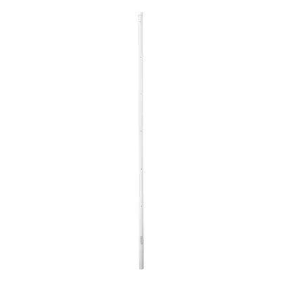 Poste de Esquina para Cerca Electrificada. Tubo Galva. de 1.4 m, cal. 18 de 1" Diam. + Pintura Blanca. Ideal para 6 Aisladores