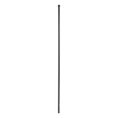 Poste de ESQUINA para Cerca Electrificada. Tubo Galva. de 1.4m, cal. 18 de 1" Diam. + Pintura Negra, ideal para 6 Aisladores