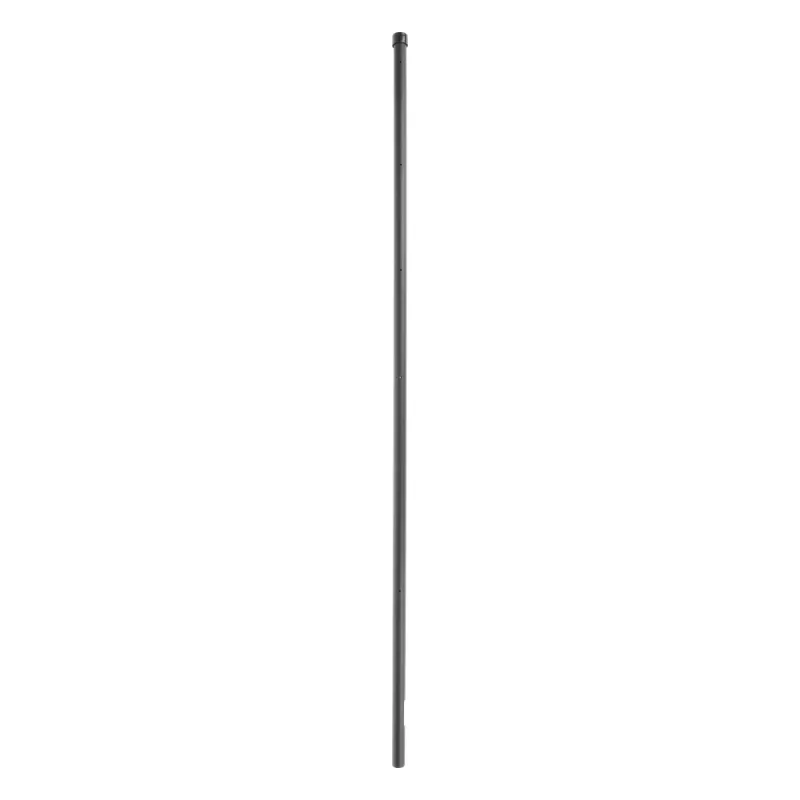 Poste de ESQUINA para Cerca Electrificada. Tubo Galva. de 1.4m, cal. 18 de 1" Diam. + Pintura Negra, ideal para 6 Aisladores