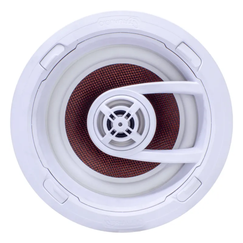 altavoz de 3 vías de plafón 9in | diseño trugrip | instalación sin herramientas | woofer de fibra de carbono | 175w | 8ohms