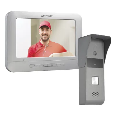 Kit de Videoportero Analógico con Pantalla LCD a Color de 7" / Frente de Calle para Exterior IP65 / Salida de Relevador