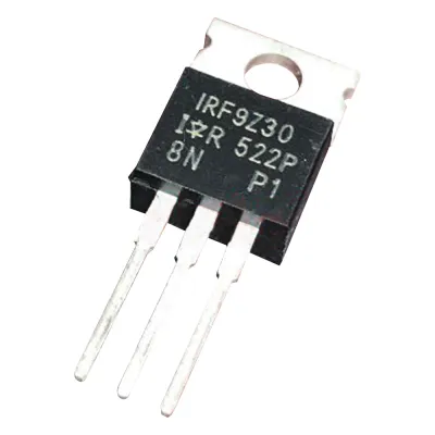 Transistor de Potencia MOSFET, Canal P, 50 Volt, 18 Amp., 0.14 Ohm, 74 Watt, TO-220AB, para Analizador III.