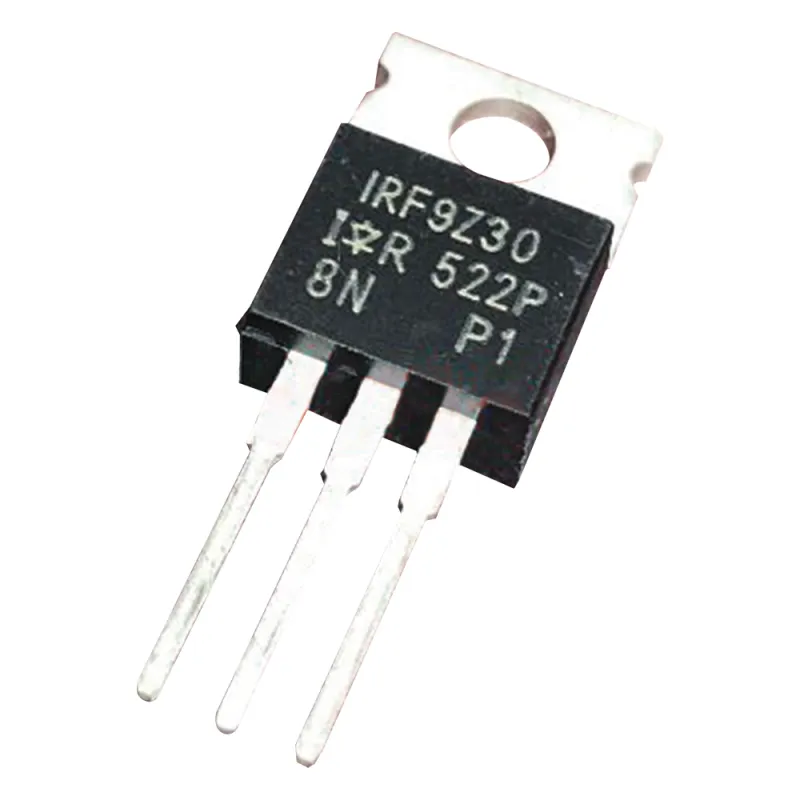 Transistor de Potencia MOSFET, Canal P, 50 Volt, 18 Amp., 0.14 Ohm, 74 Watt, TO-220AB, para Analizador III.