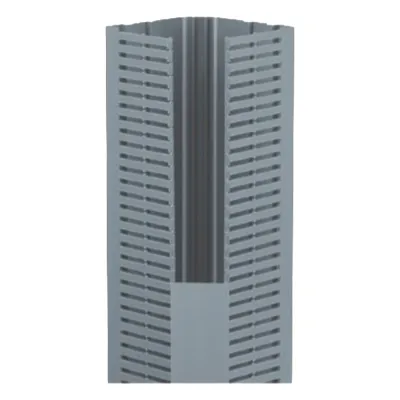 Canaleta para Cable en Esquina, 5.33" x 4.58", 6 Pies, Color Gris