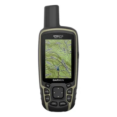GPS Portátil GPSMAP 65 / con Pantalla a Color / Almacenamiento Interno de Hasta 5,000 Puntos / Memoria Interna de 16 GB / Resistente al Agua IPX7.