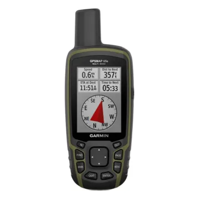 GPSMAP 65S Portátil para Actividades Outdoor / Pantalla TFT Transflectiva 2.6 Pulgadas / Resolución 160x240 Pixeles / Brújula de 3 Ejes / Altímetro Barométrico / Compatible con GPS, GLONASS, Galileo, QZSS / Memoria 16 GB