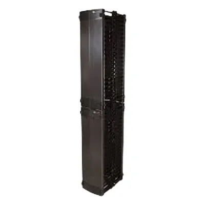 Organizador Value Vertical Doble de 45UR, Fabricado en Acero Laminado en Frio, 6in (152mm) de Ancho