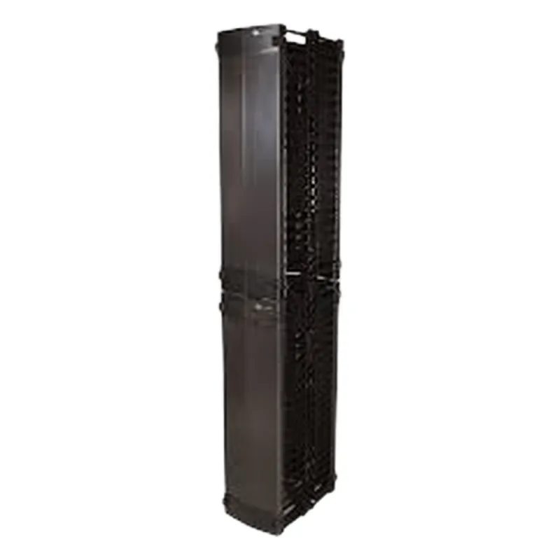 Organizador Value Vertical Doble de 45UR, Fabricado en Acero Laminado en Frio, 6in (152mm) de Ancho