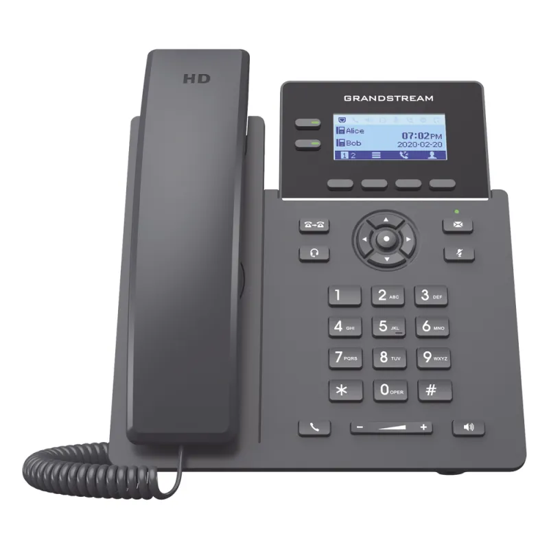 Teléfono IP Wi-Fi Grado Operador, 2 líneas SIP con 4 cuentas, codec Opus, IPV4/IPV6 con gestión en la nube GDMS