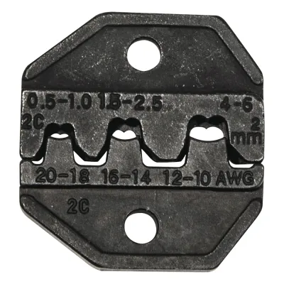 Matriz Ponchadora, Terminales sin Aislamiento o de Cilindro Abierto, 10-20 AWG. Compatible con Pinza Ponchadora VDV200-010