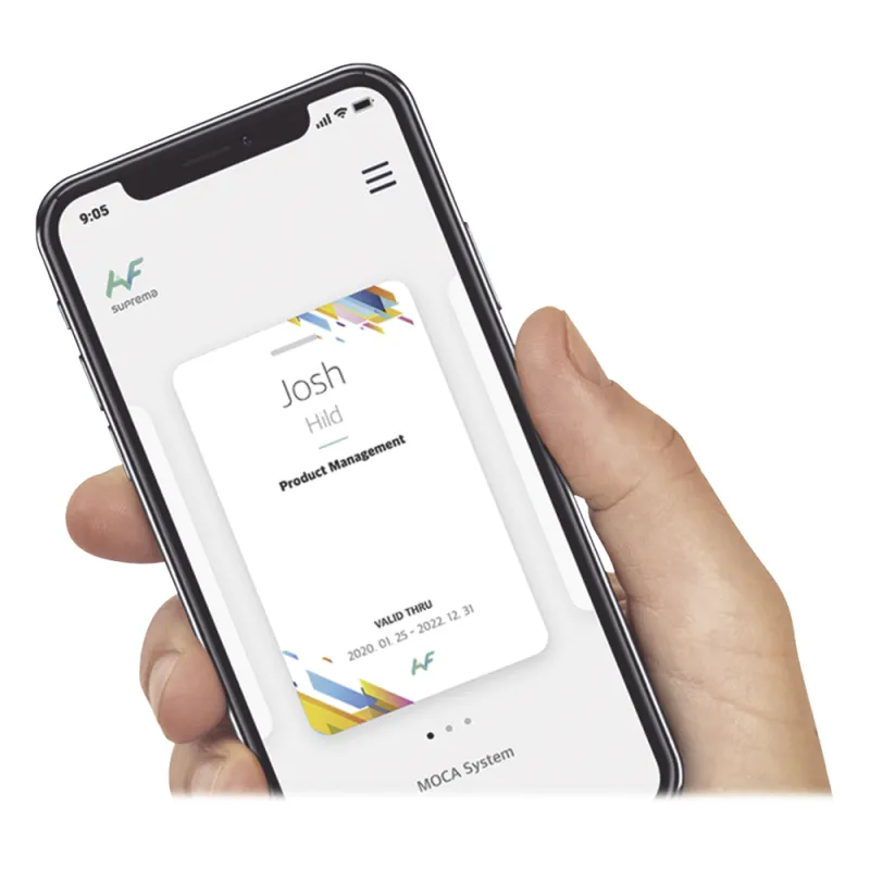 Tarjeta Virtual / para uso con su SMARTPHONE / compatible con todos los lectores SUPREMA que soporten Bluetooth