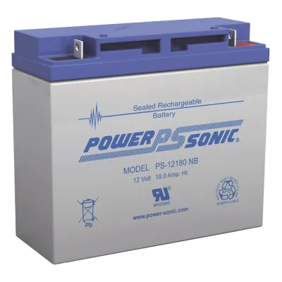 Batería 12V, 18AH, Para Respaldo, Tecnologías AGM/VRLA, Diseño De Vida Útil 5 Años, Terminales Tipo NB, Listada UL, Libre De Mantenimiento